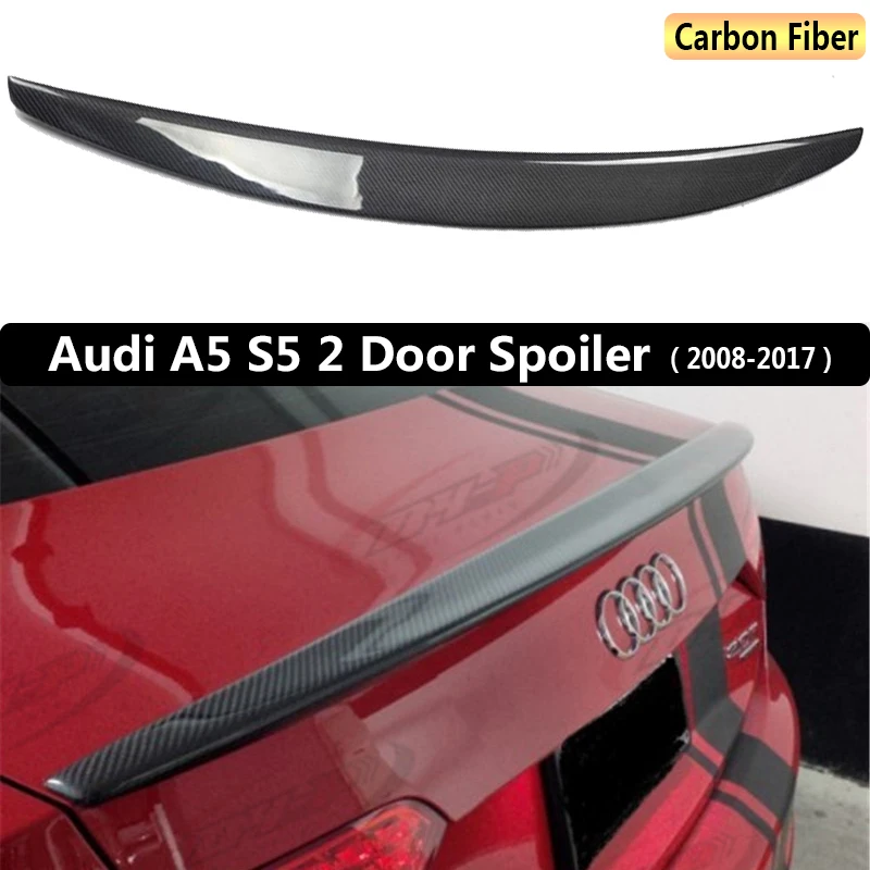 Для Audi A5 s5 2 двери 2008-2017 заднее крыло спойлер, магистральные загрузки крылья Спойлеры углерода Волокно