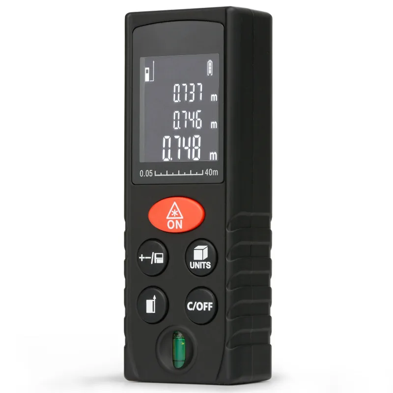 

40/60m Digital Laser Distance Meter with Large LCD Display 2mm Accuracy Mini Handheld Laser Rangefinder Laser Tape Range Measure