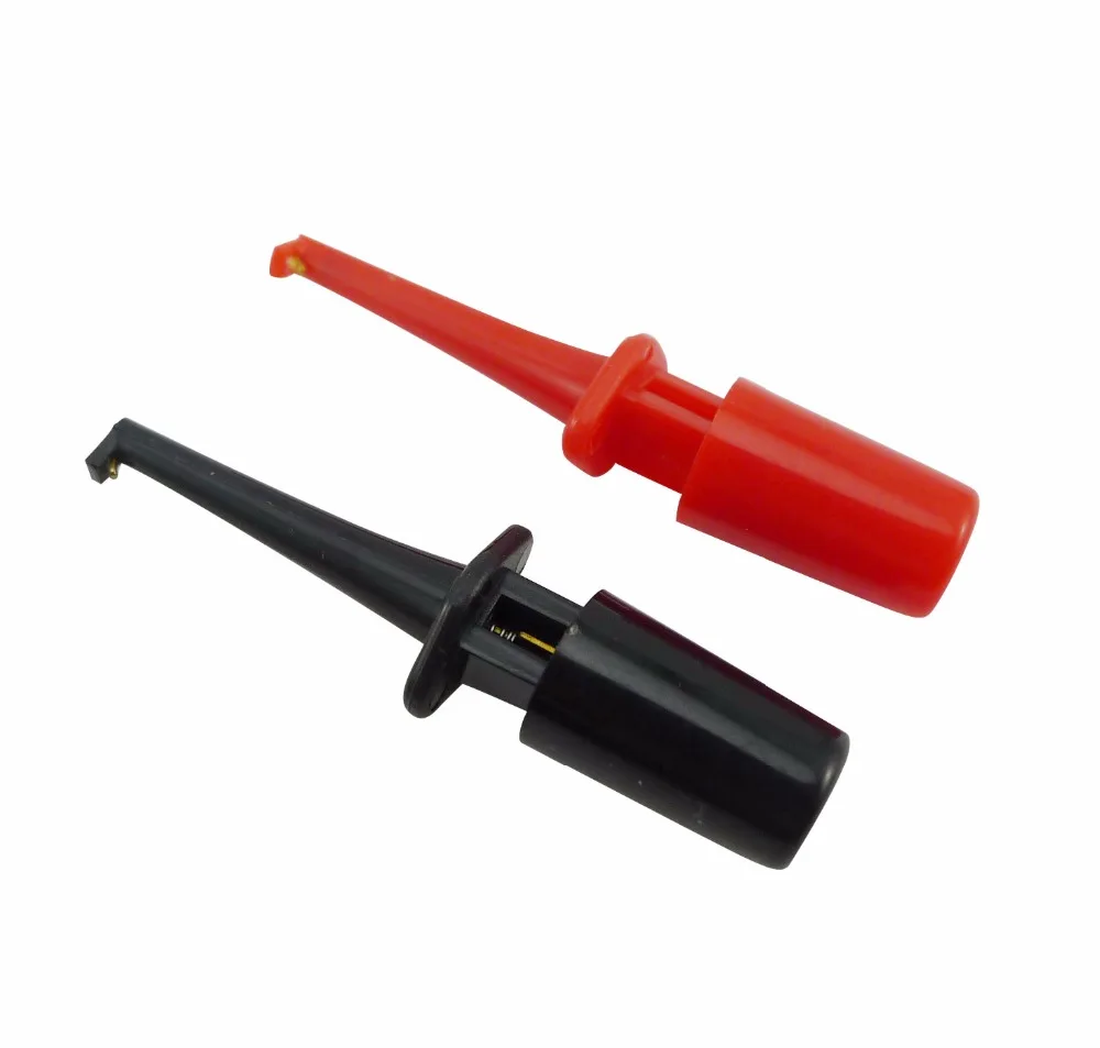 

100PCS 1.7'' Multimeter Lead Wire Kit Test Hook Clip Grabbers Test Probe SMT/ SMD IC D20 Cable Welding