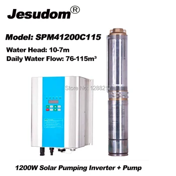 

1100W IP68 Solar Pump & 1200W Solar Pumping Inverter with MPP Voltage 120-160VDC for Solar Pumping System