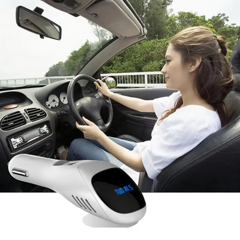 

Car Quick Charger Vehicle Air Purifier 12V Auto Car Fresh Air Anion Ionic Purifier Oxygen Bar Ozone Ionizer Cleaner Portable USB