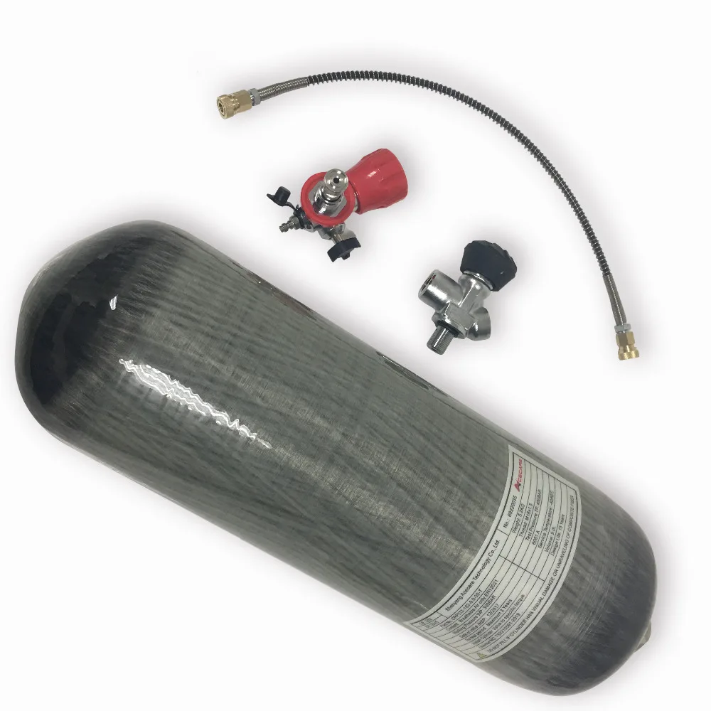 

High Quality CE certificated SCBA Cylinder,Carbon Fiber Cylinder Small Composite Bottle PCP Cylinder with valve and fill station