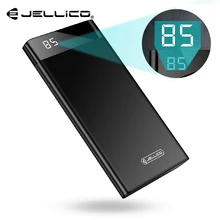 Jellico Power Bank 10000mAh with Digital Display Portable External Battery Charger Dual USB Powerbank for iPhone