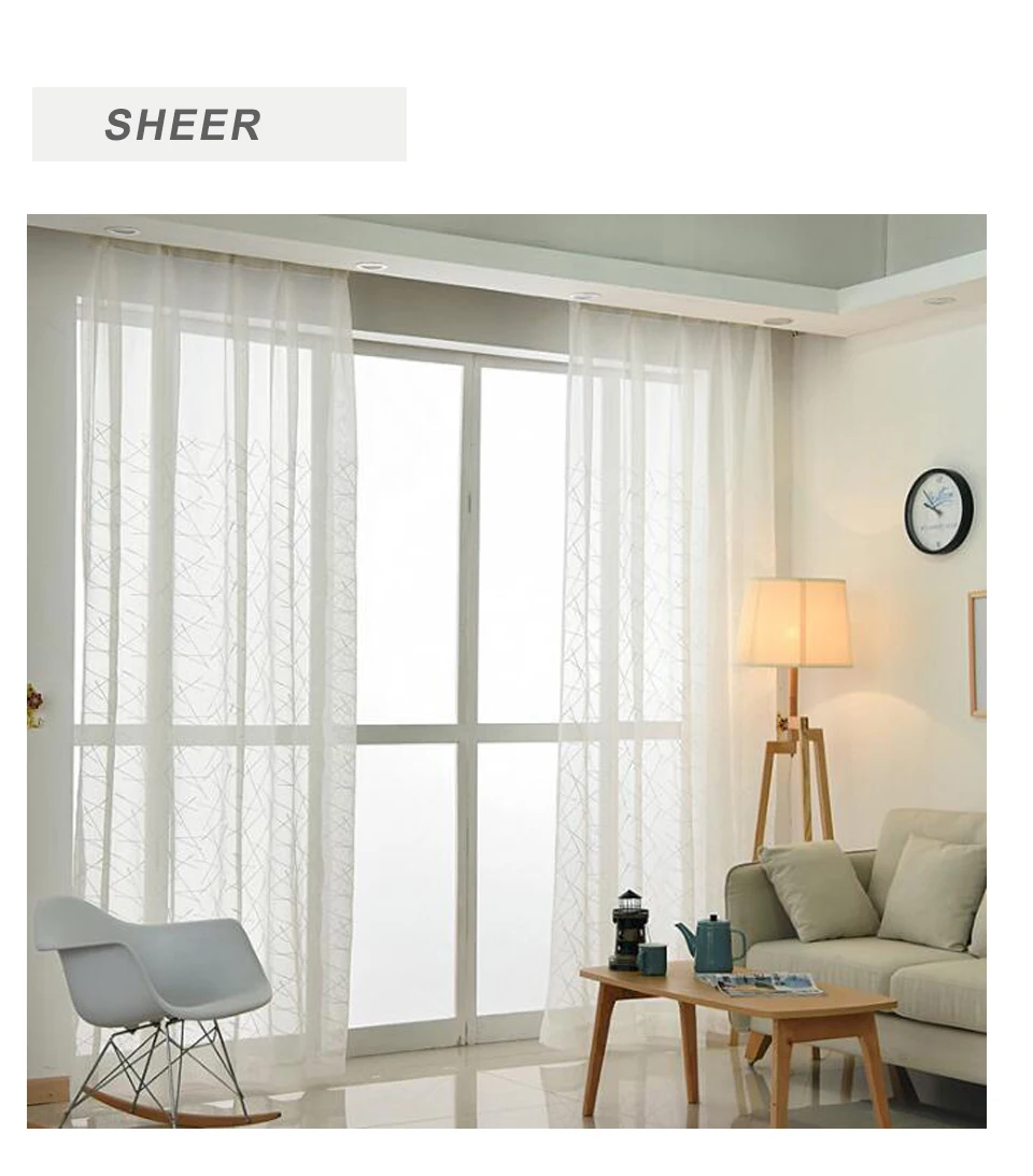 Ivory Blackout Jacquard Silver Curtains for Living Room Chenille American Modern Luxury Blind Fabric Stripe Drape Bedroom Window