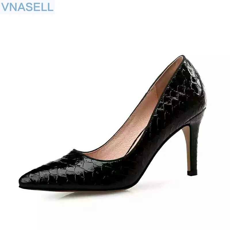

2019 new Korean version pointed high-heeled single shoe fashion color matching stiletto ladle shoes with women's shoes