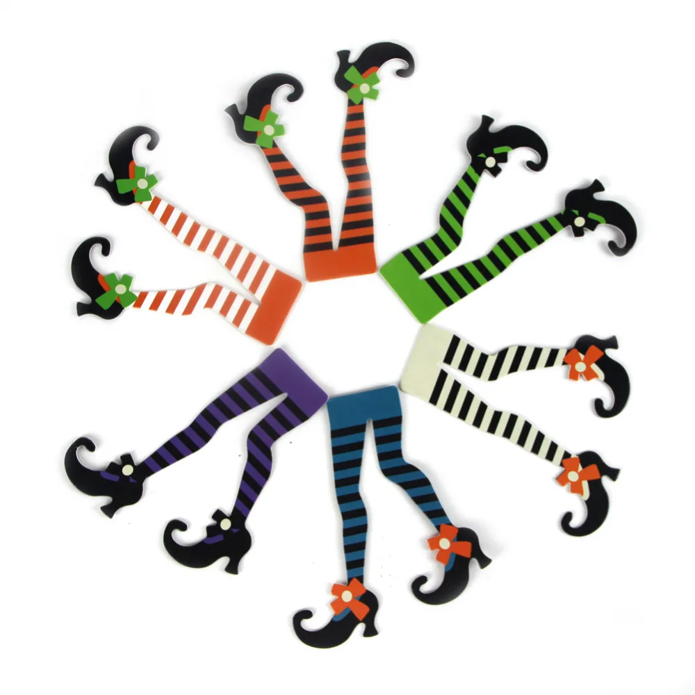 

Pack of 37 Witch Feet Witch's Boot Shoes Cupcake Toppers Fun Halloween Party Supplies Cupcakes Decor