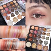 24 cores Matte Shimmer Eyeshadow Palette Maquiagem Nude Paleta de Sombra Brilho Pigmento Smoky Makeup Palette Maquiagem Sombra