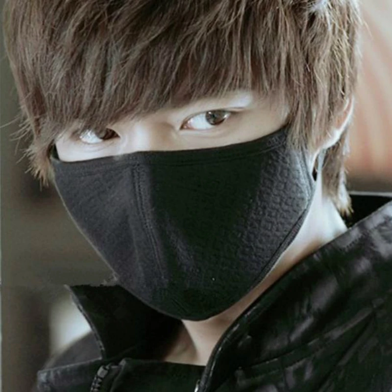

2PC/Set Unisex Portable Health Face Mask Cotton Mouth Black Anti Haze Dust Filter Windproof Mouth-muffle Health Care Masks