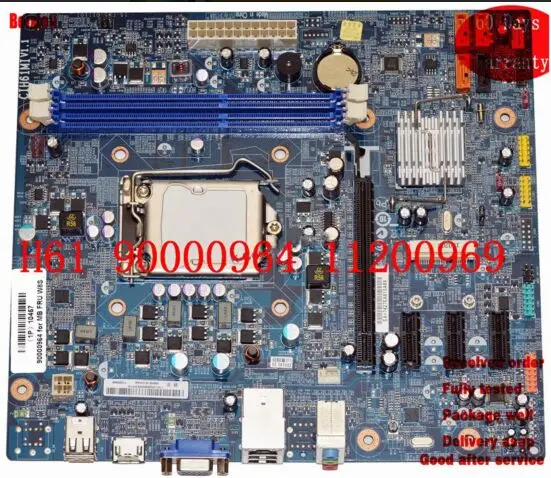 11200969 для lenovo H61 рабочего Материнская плата s1156 90000964 CIH61MI V1.1 тестирование