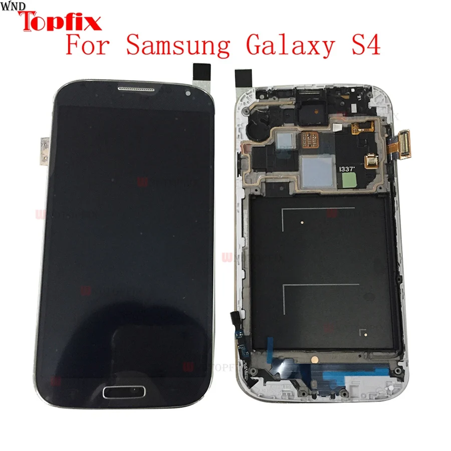 

Super AMOLED LCD Display Touch Screen Digitizer For Samsung Galaxy S4 i9500 i9505 i337 i9515 LCD Assembly Replacement Parts