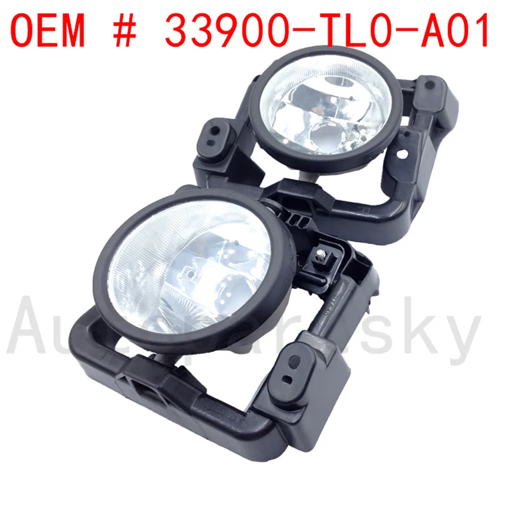 

[ 2 PCS ] Left & Right Glass Fog Driving Light Lamp For Acura TSX new 2009 2010 OEM # 33900-TL0-A01 33950-TL0-A01