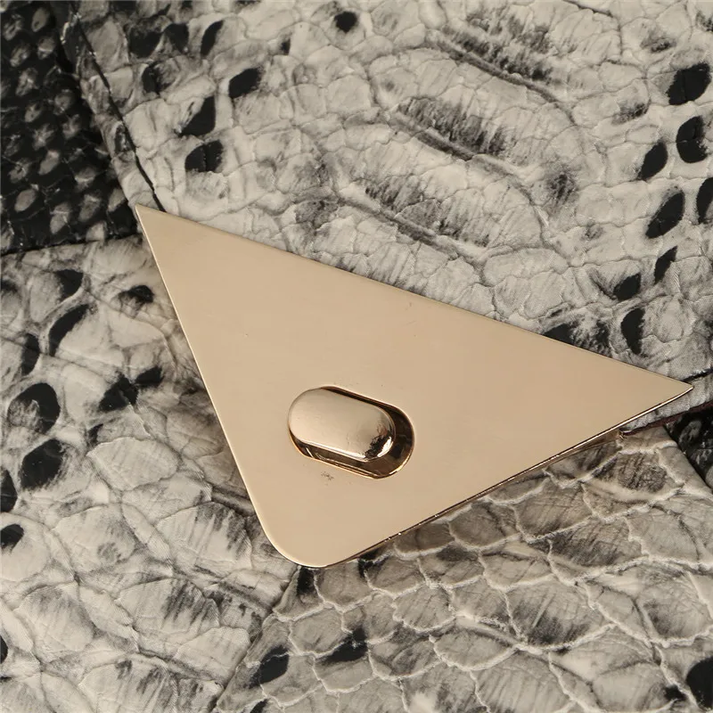 Luxy Moon, Модный женский клатч со змеиным узором, сумочка-конверт, вечерняя сумочка-клатч, с цветами, элегантная сумка-мессенджер из искусственной кожи