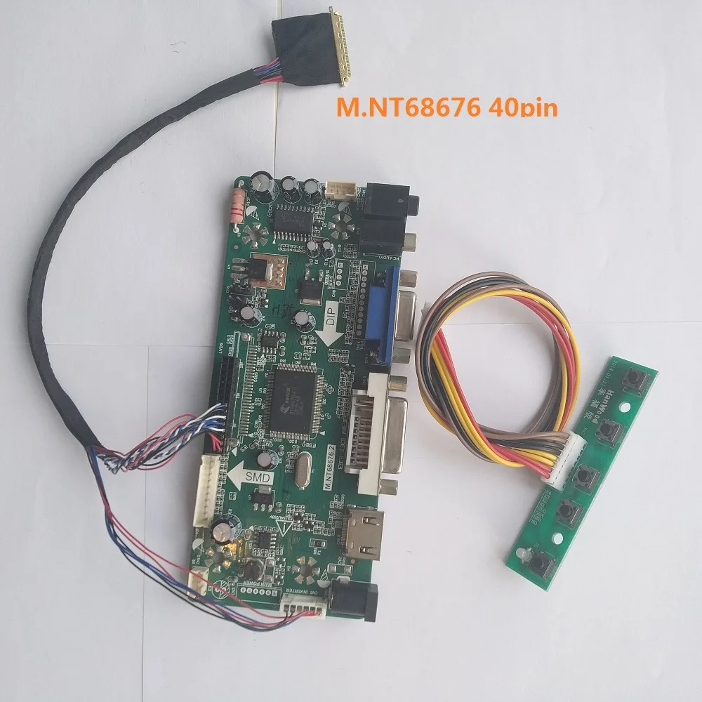 

Kit For N156BGE-L31 15.6" 1366*768 VGA Screen HDMI DVI Panel monitor M.NT68676 40pin LVDS Controller board LED LCD