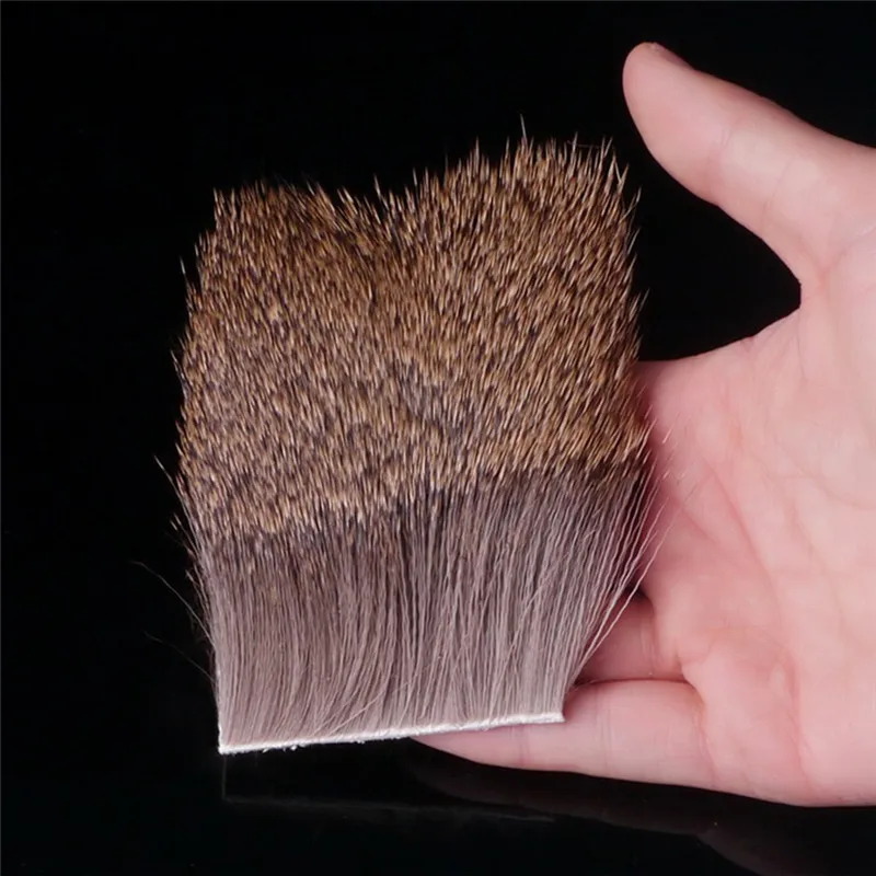 

New 1PC Fly Tying Deer Body Hairs Patch Bigger Size 7cm*7cm Elk Body Hair Caddis Dun Dry Flies Spinner Body Fly Tying Materials