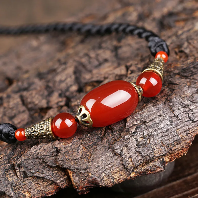 Yanting, этническое короткое ожерелье-чокер для женщин, Вязаное колье ручной работы с натуральным камнем, Женское Ожерелье, простой дизайн 0100