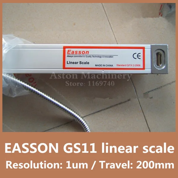 

Free shipping High Precision Lathe accessories linear scale EASSON GS11 1u encoder linear 200mm CNC milling machine