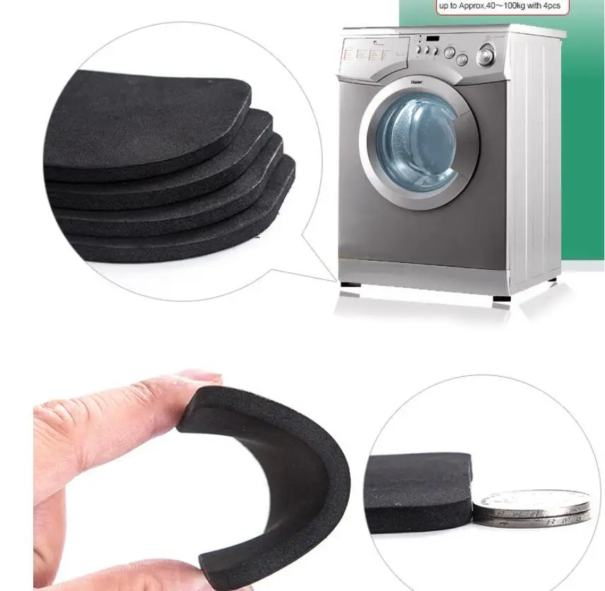 

4pcs Stand For A Washing Machine Shock Pads Anti-Vibration Pad For Washing Machine Non-slip Mats Refrigerator Multifunctional