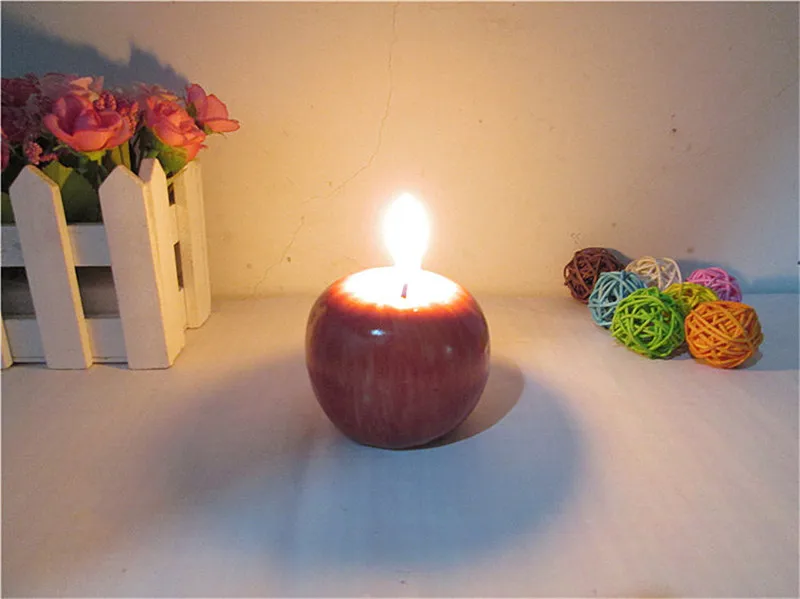 

1Pcs Apple Shape Scented Candles For Party Festival Wedding Home Gift Decoration