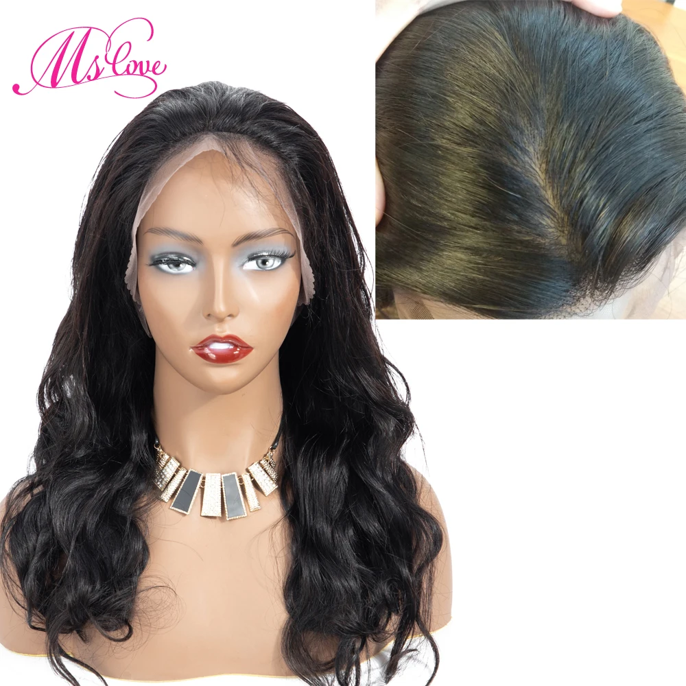 Base de Seda Cheias do Laço Onda do Corpo do Cabelo Perucas de Cabelo Humano para as para as Mulheres Brasileiras para as 150% Frontal Perucas da Humano Frente Mulheres Pré depenados Remy Perucas Brasileiras