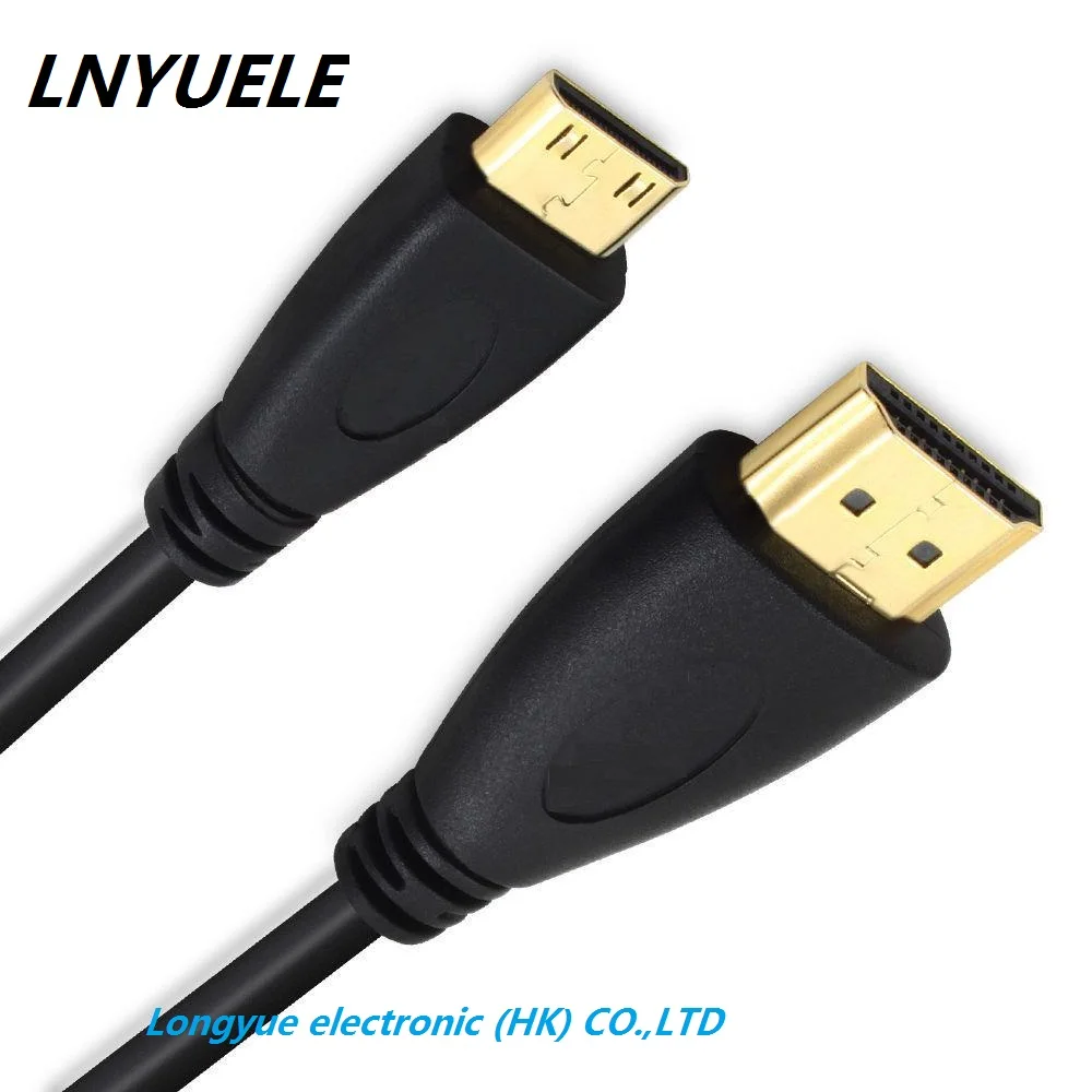 1 фут 0,3 м 0,5 м 1 м 1,5 м 2 м 3 м 5 м 1,4 В/2,0 в Высокое качество MINI HDMI к HDMI Кабель привести C к позолоченному 3D HDTV