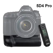 Meike MK-5D4 PRO Battery Grip With 2.4G Wireless Remote for Canon 5D Mark IV as Canon BG-E20 with LP-E6 Battery and Charger