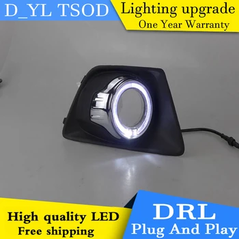 

Car styling For Ford Ecosport 2013-2014 LED DRL High brightness guide LED DRL led fog lamps daytime running lights A styl