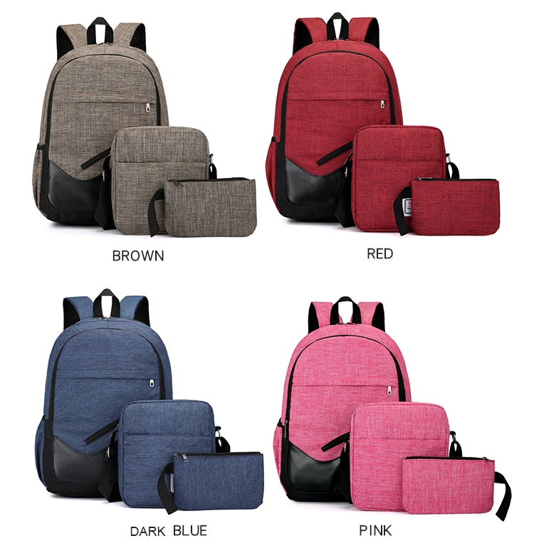 Для учащихся начальной школы рюкзак для мальчиков школьные сумки 3 шт./компл. для девочек Колледж пакет сумки на плечо для подростков рюкзак Mochila