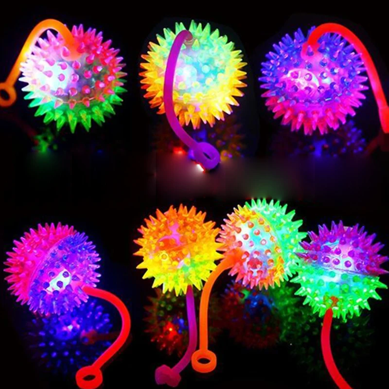 Christmas/Led toys Luminous/Glowing ball With Whistle Massage Ball