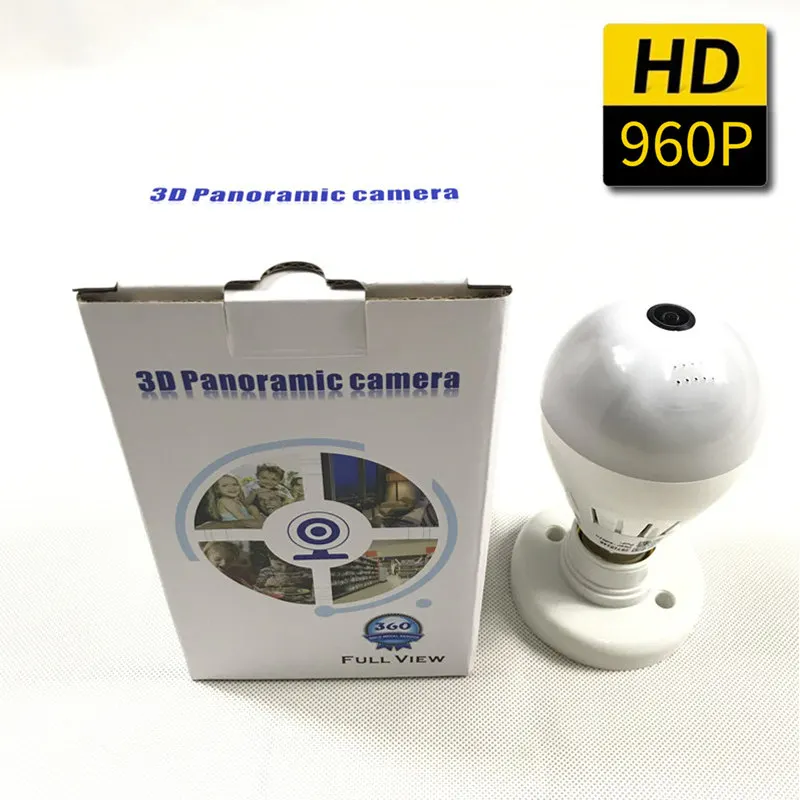Беспроводсветильник IP камера видеонаблюдения рыбий глаз 960P 360 градусов|bulb