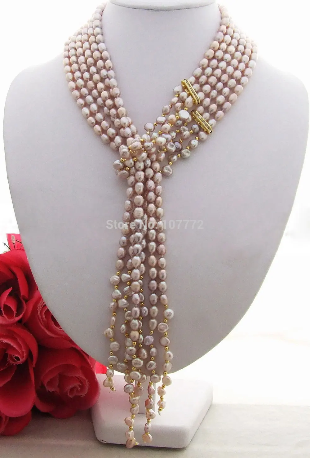 

Charming! Bead-Nucleated Pearl Necklace +free shipment