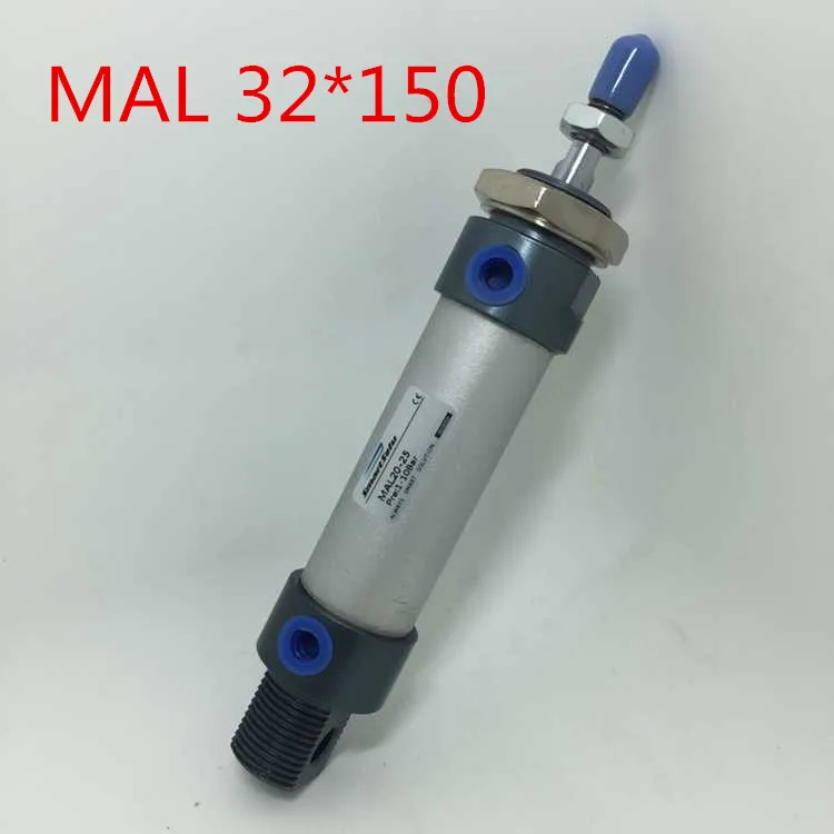 

Free Shipping MAL Series 32MM Bore 150MM Stroke Aluminium Alloy Pneumatic Mini Air Cylinder , 1/8" Port Double Acting 32x150 mm