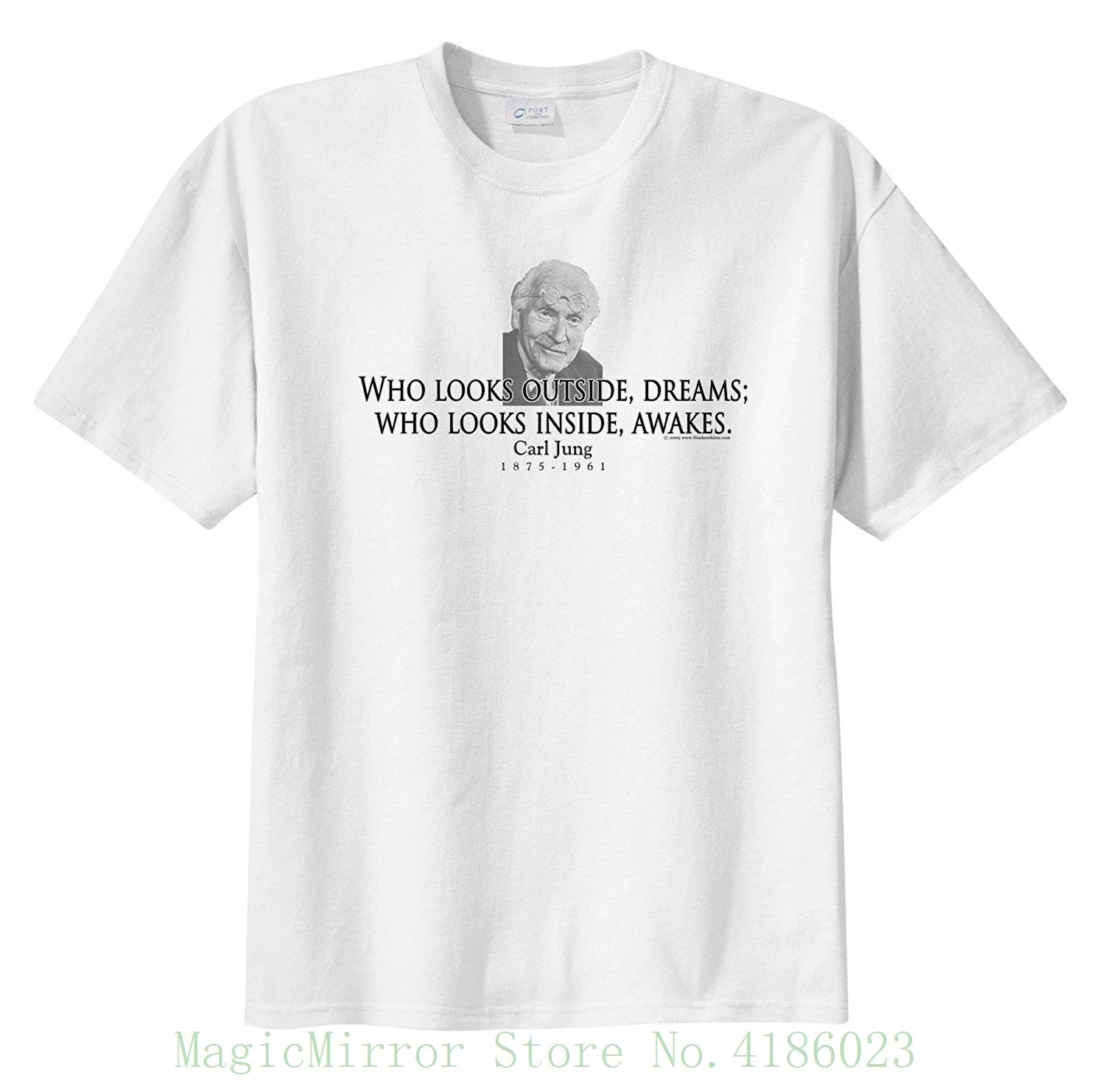 Карла Юнга цитаты который выглядит внутри мечты-Thinkershirts &amp trade Для мужчин's