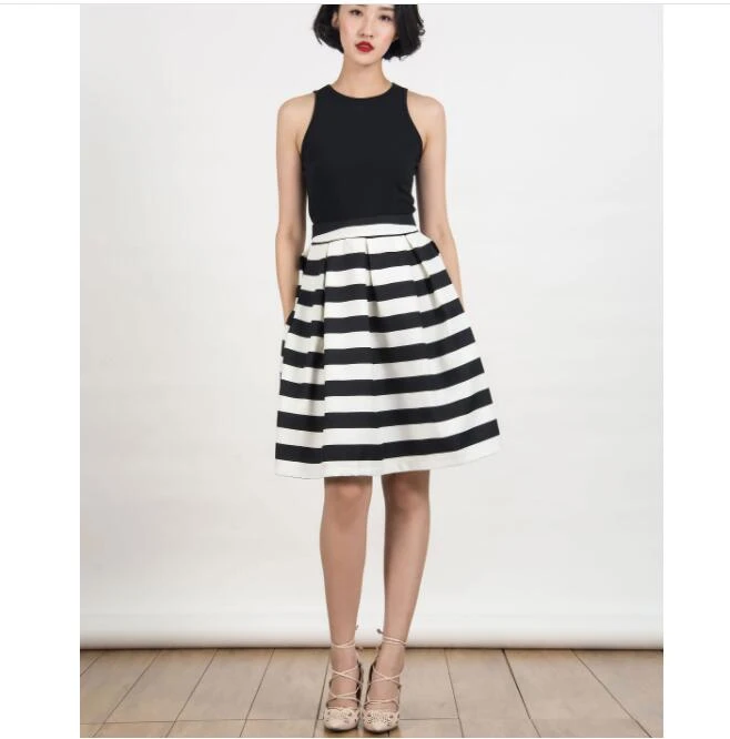 NOVEDAD DE VERANO 2020 Falda corta a rayas blancas y informal ajustada de talla grande para mujer|Faldas| AliExpress