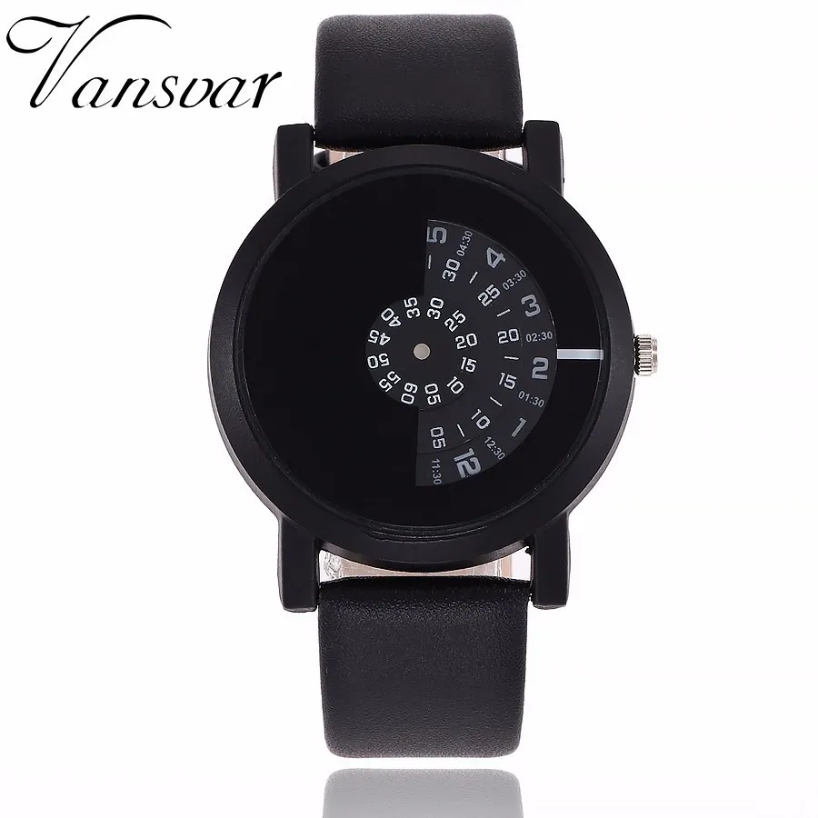 

Vansvar Creative Design Wristwatches Camera Concept Brief Simple Special Digital Discs Hands Fashion Quartz Watch For Men Women