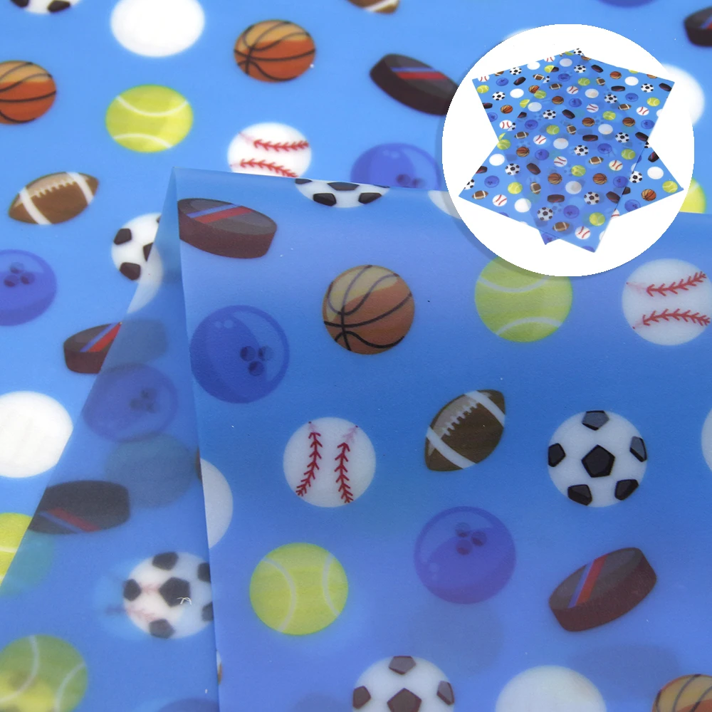 

20*34 cm Cute Pattern Jelly Faux Leather DIY Handmade Materials For Earrings Craft Making,1Yc6511