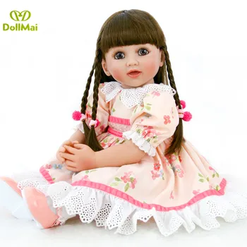 

Big size 60CM reborn toddler silicone reborn dolls girl baby reborn dolls children gift bebe bonecas brinquedos Exclusive Model