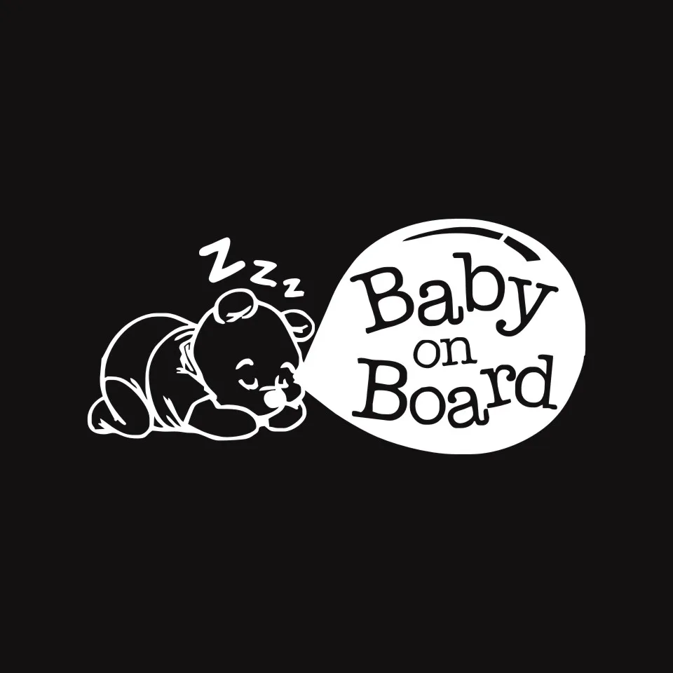 Cunymagos BABY ON BOARD Cute Cartoon Car Sticker Tail Warning Logo Decals Car Styling Auto Motorcycle Decal Stickers 17.88 (4)