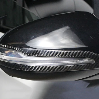 

2PCS Carbon Fiber Rearview Mirror Anti-rub Strip Anti-collision Protection Sticker For Mercedes Benz C Class W205 C180 C200 C300