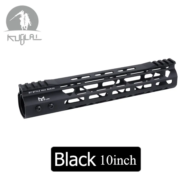 10 12 10 дюймов MLOK трубчатое цевье Super Slim Ar 15 Handguard Quad Rail красные, черные для M4 M16 AEG прицела