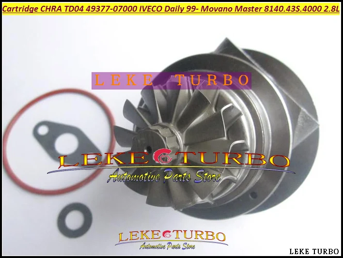 Turbo Cartridge CHRA TD04L 49377-07000 500372214  Turbocharger For Movano Master IVECO Commercial Daily 2.8TD 1999-03 8140.43S.4000 2.8L 125HP (6)