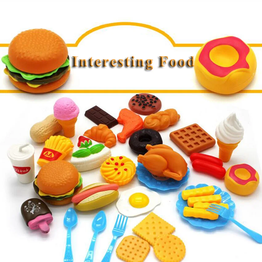 plastic toy food sets