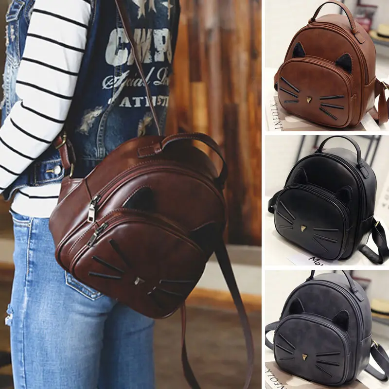 Fashion Women Backpack Travel PU Leather Rucksack Shoulder School Bag Backpacks LBY2017