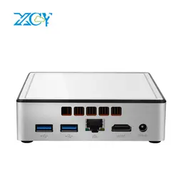 XCY X37 Мини ПК Intel Core i7-4610Y i5-4200Y i3-4010Y Windows 10 Gigabit Ethernet Встроенный Wi-Fi VGA HDMI 5 * USB HTPC неттоп PC