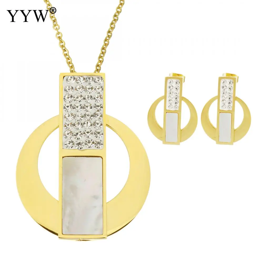 Stainless Steel Jewelry Set parure bijoux femme plaque or dubai gold