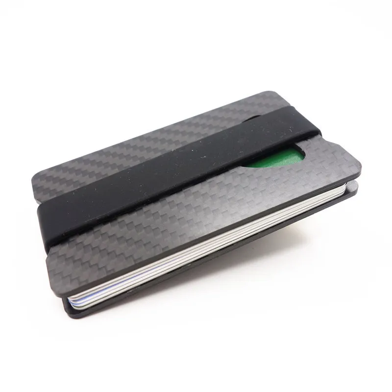 

Card Holder Carbon Fiber Wallet Credit Card Holder Card Case Wallet Men Pocket Purse with Money Band and Corkscrew