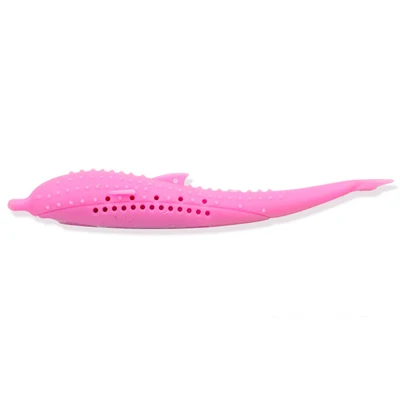 Soft Silicone Mint Fish Cat Toy Catnip Pet Toy Clean Teeth Toothbrush Chew Cats Toys 