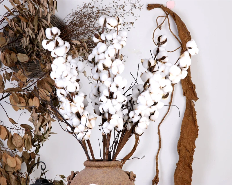 JAROWN Artificial Flower Cotton Home Indoor Decoration Flower Arrangement Wedding Photography Props Floral Retro Eternal Flowers (12)