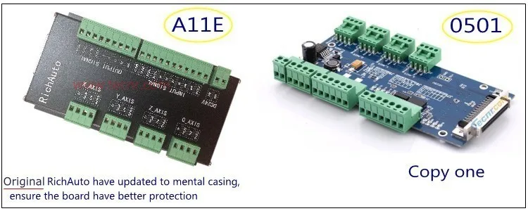 DSP controller USB connect board compared-
