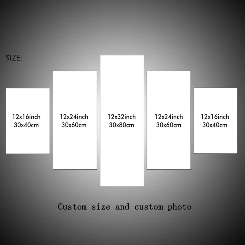 Custom HD 5 Pieces Canvas Paintings Or Poster Wall Art Home Decoration