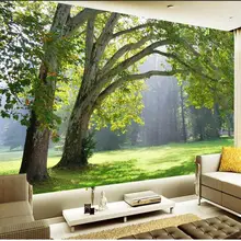Пользовательские размеры 3D дерево лес настенные фрески фото обои для стены 3D комнаты пейзаж обои для гостиной фон домашний декор